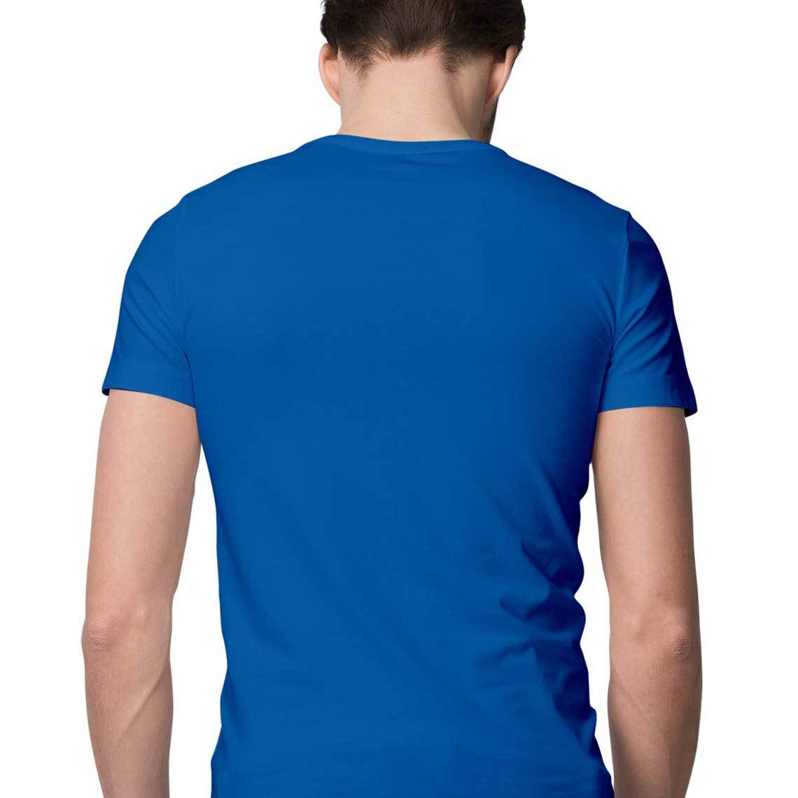 Royal Blue an seanré Mens Half Sleeve Round Neck T-Shirt