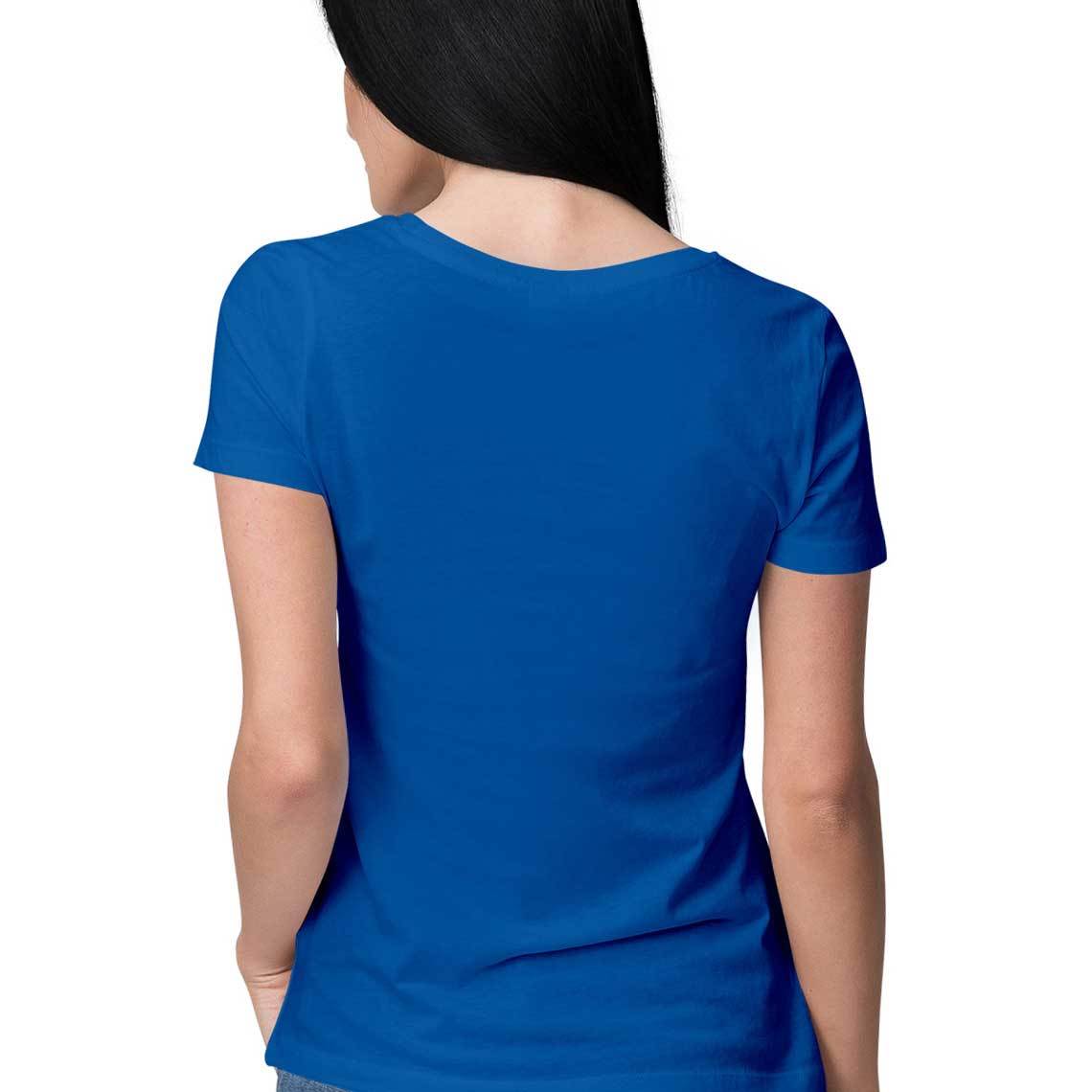 Royal Blue an seanré Women's Half Sleeve Round Neck T-Shirt