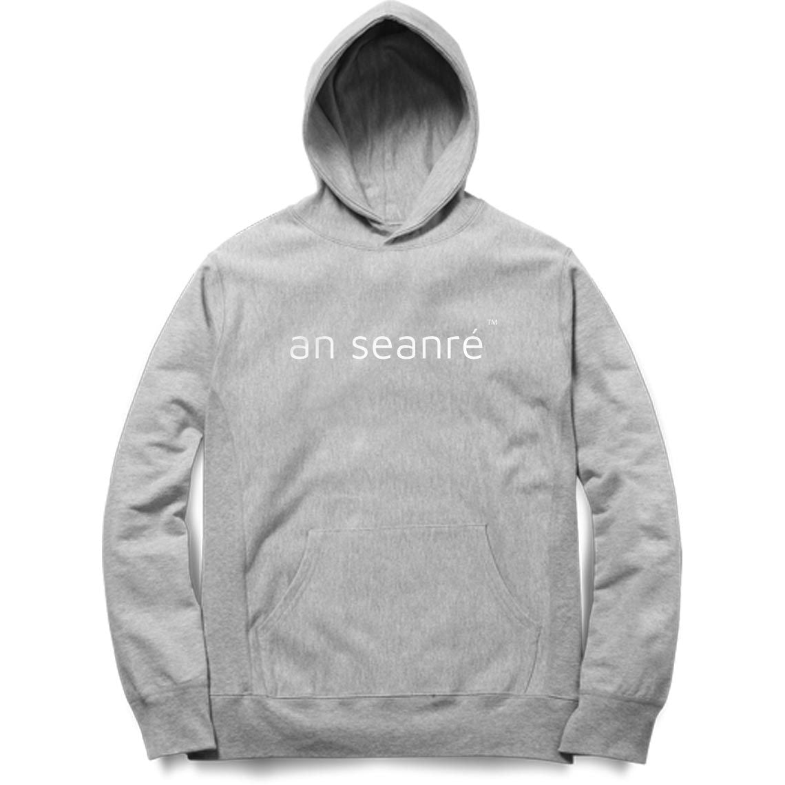 Melange Grey an seanré unisex hoodie