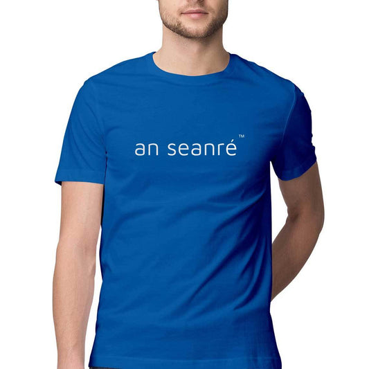 Royal Blue an seanré Mens Half Sleeve Round Neck T-Shirt