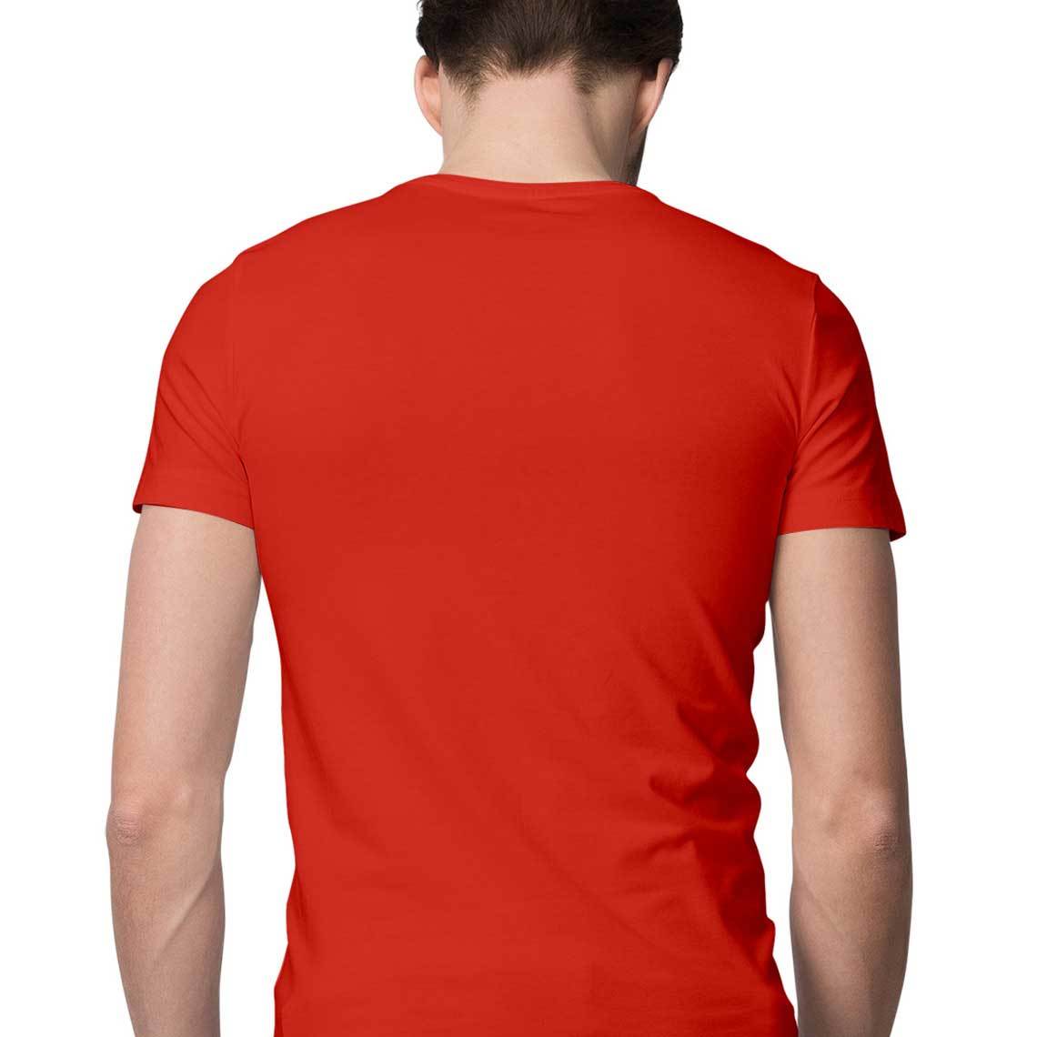 Red an seanré Mens Half Sleeve Round Neck T-Shirt