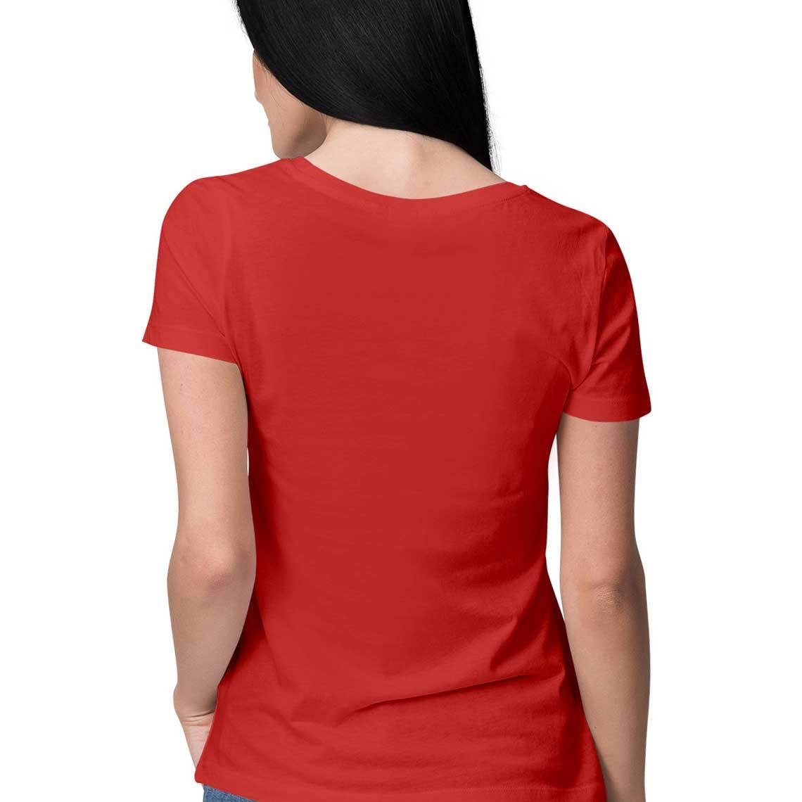 Red an seanré Women's Half Sleeve Round Neck T-Shirt