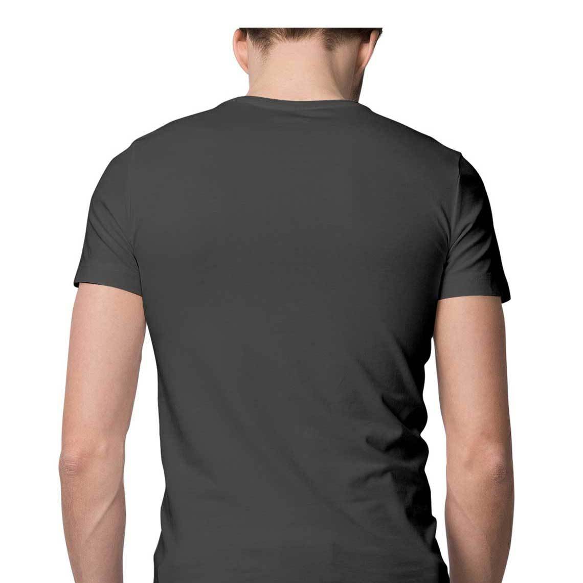 Charcoal Grey an seanré Mens Half Sleeve Round Neck T-Shirt